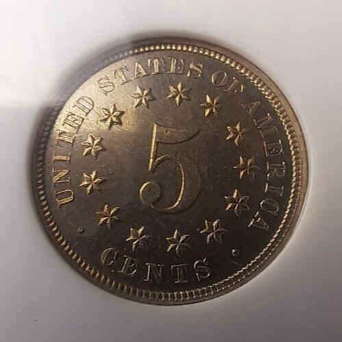 1873 Shield Nickel, PR 64, Razor Sharp NGC Old Holder-NO RAYS Choice ...