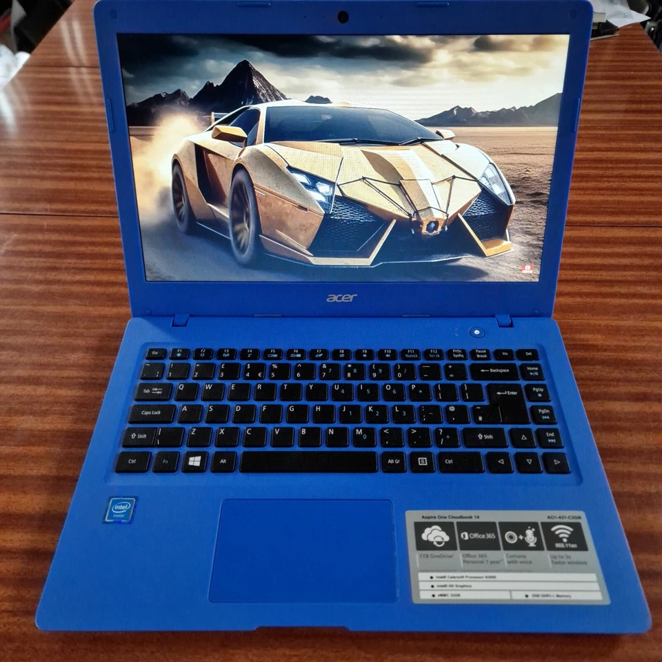 Acer Aspire One Cloudbook 14 , Intel Celeron,  Win 10, 32Gb EMMc, 2Gb RAM (E35)  - Image 2 of 4