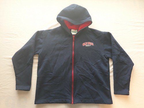Ole Miss Sweatshirt Boys Large Blue Red 