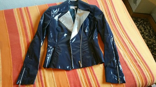 giubbino giacca leggero Versace chiodo viola donna | eBay