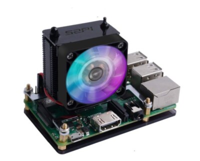 GeeekPi ICE Tower Cooler for Raspberry Pi RGB Cooling Fan with Aluminum Heatsink