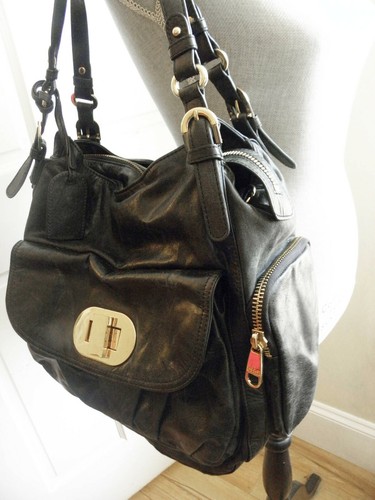 EUC Classic Badgley Mischka Large Black Purse Bag Handtasche - Bild 9 von 10