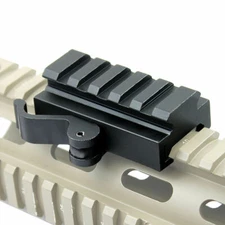 5 Slots QD Quick Release Mount Adapter Fit 20mm Picatinny Rail Base+Allen Wrench