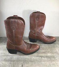 Georgia Cowboy Western Leather Biker Motorcycle Pull On Mens Boots 8 Vintage