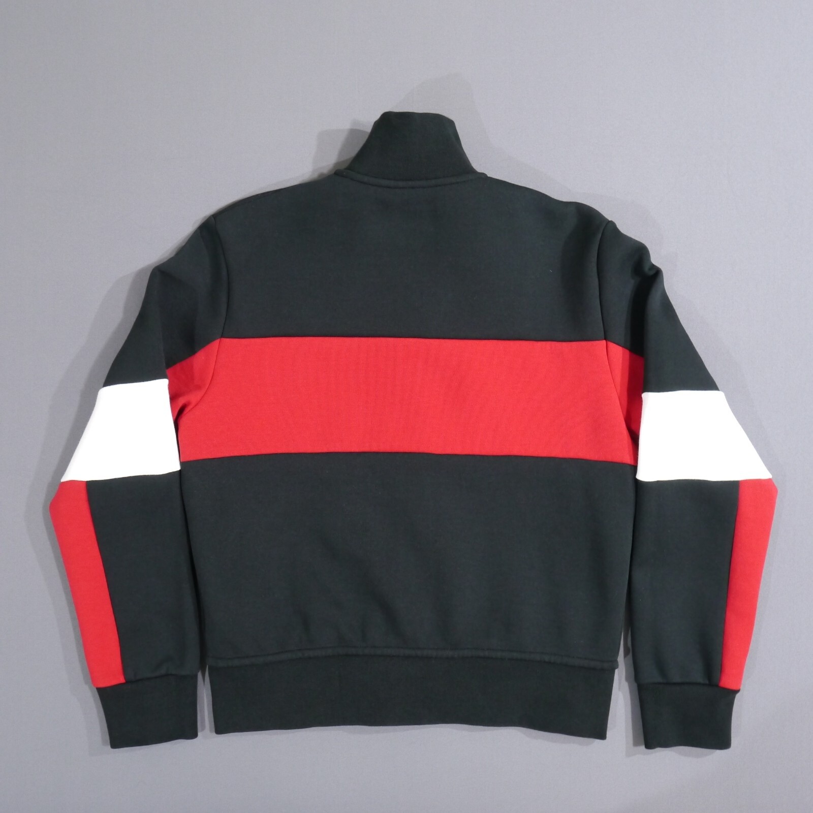 Polo Ralph Lauren Giacca Pista Doppia Maglia Ragazzo Taglia M (10 12) Nero Rosso Pony