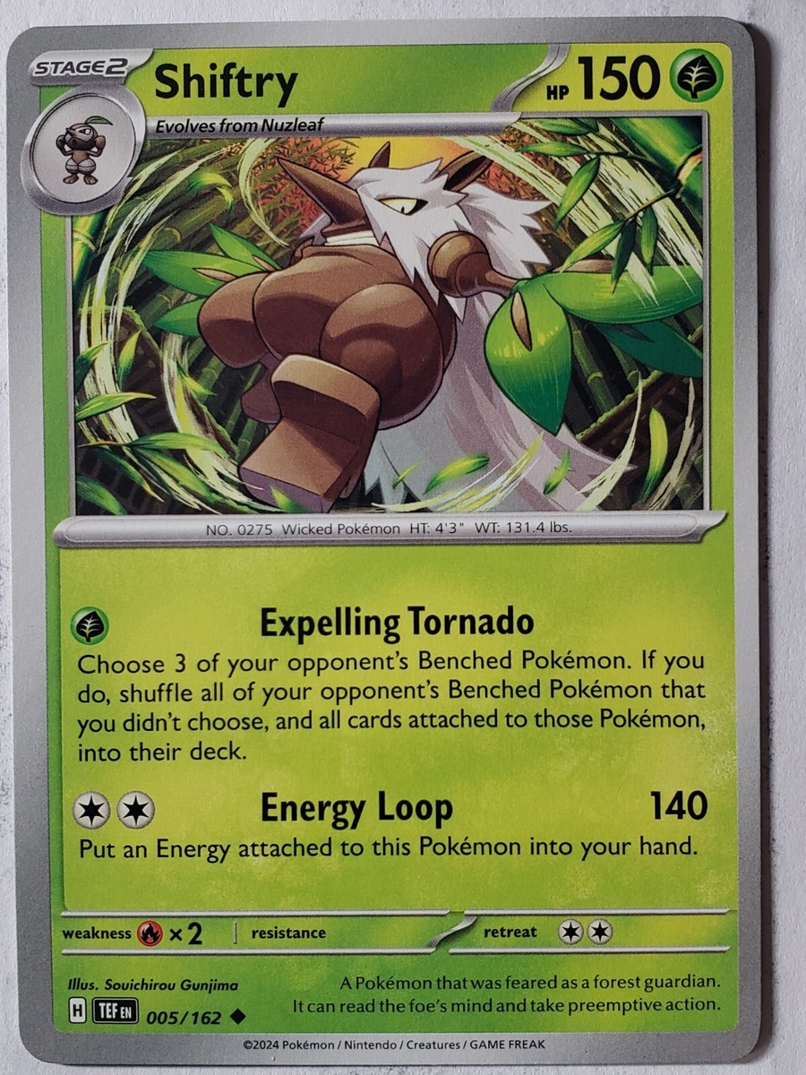 Shiftry 005/162 NM / M - Temporal Forces Pokemon Card - $2