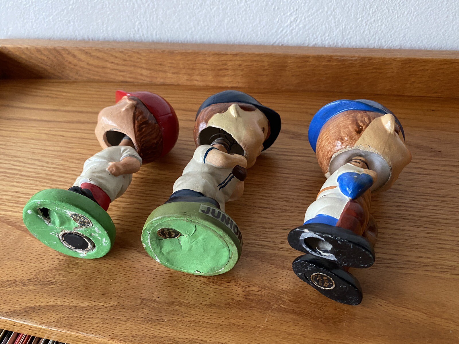 3 Vintage Mark Exclusive Made In Japan Baseball Bobbleheads Junior