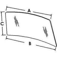 Windshield Glass Front 1340195C1: fits Case IH 7210 7220 7240 7250 8920 8930