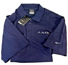JL Audio Nike Polo Shirt Navy NEW Large Sizes