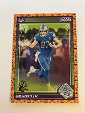 Sam LaPorta 2024 Score Football Halloween Orange Pumpkin #95 Detroit Lions