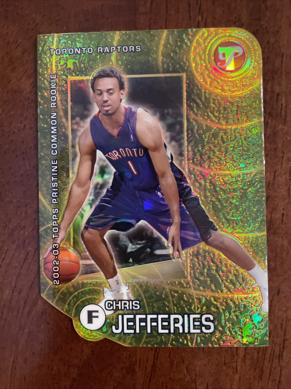 2002-03 Topps Pristine Chris Jefferies Gold Die Cut Refractor RC /99 #102