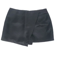 Romeo & Juliet Couture Womens Skort Skirt Womens Medium Black Mini Skort