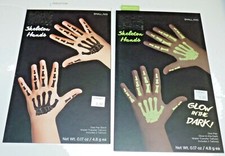 Gothic Punk SKELETON HAND BONES Temporary Fake Tattoos Kids Costume Makeup lot