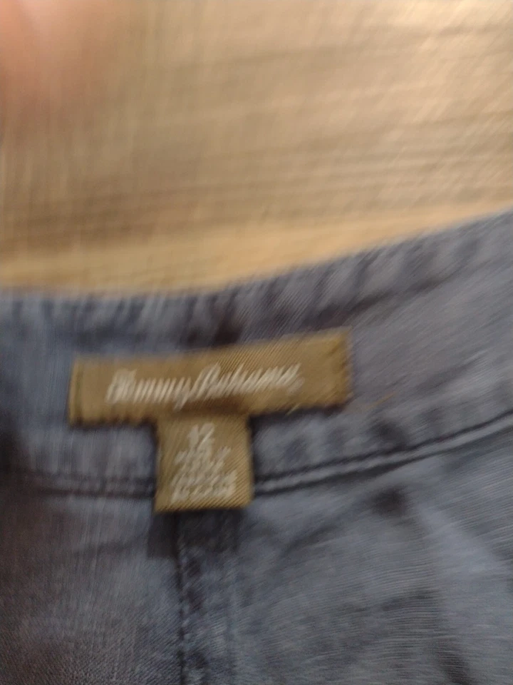 Tommy Bahama Lino Capris Mujer 12 Pierna Ancha Playa Foto 2 de 4