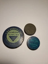 Vintage Watchmaker Jeweler's Ewing Brothers Atlanta GA C&E Marshall parts tins
