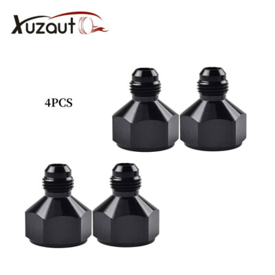 4Pcs -10 AN Female -8 AN Male AN Flare Fitting Reducer Adapter 10AN to 8AN Black