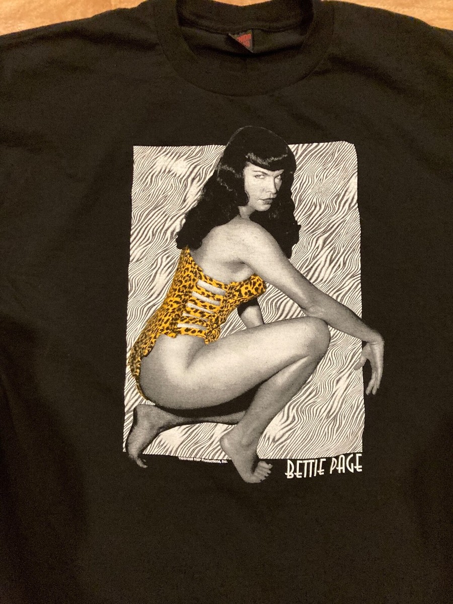 fashion victim betty page tシャツ 90s BETTIE PAGE T-SHIRT（FASHION VICTIM） - 古着屋 ｜ mushroom