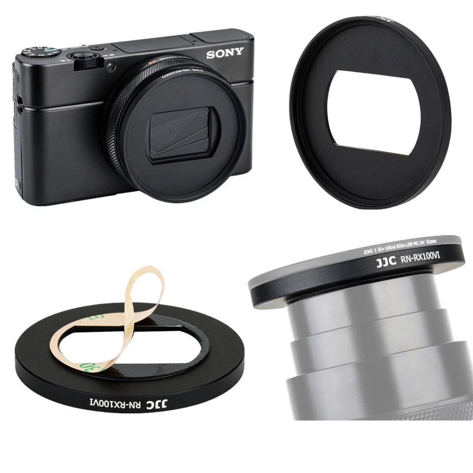 8in1 Kit Lens Cap(with keeper)+Filter Adapter+52mm Filters for Sony RX100 VI - Image 2 of 4