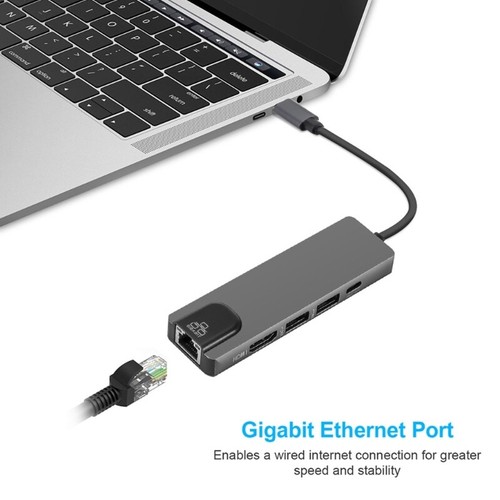 Aluminum Type C Docking Station with 4K HDMI2.0 USB A USB C and Ethernet Port - Photo 17/24