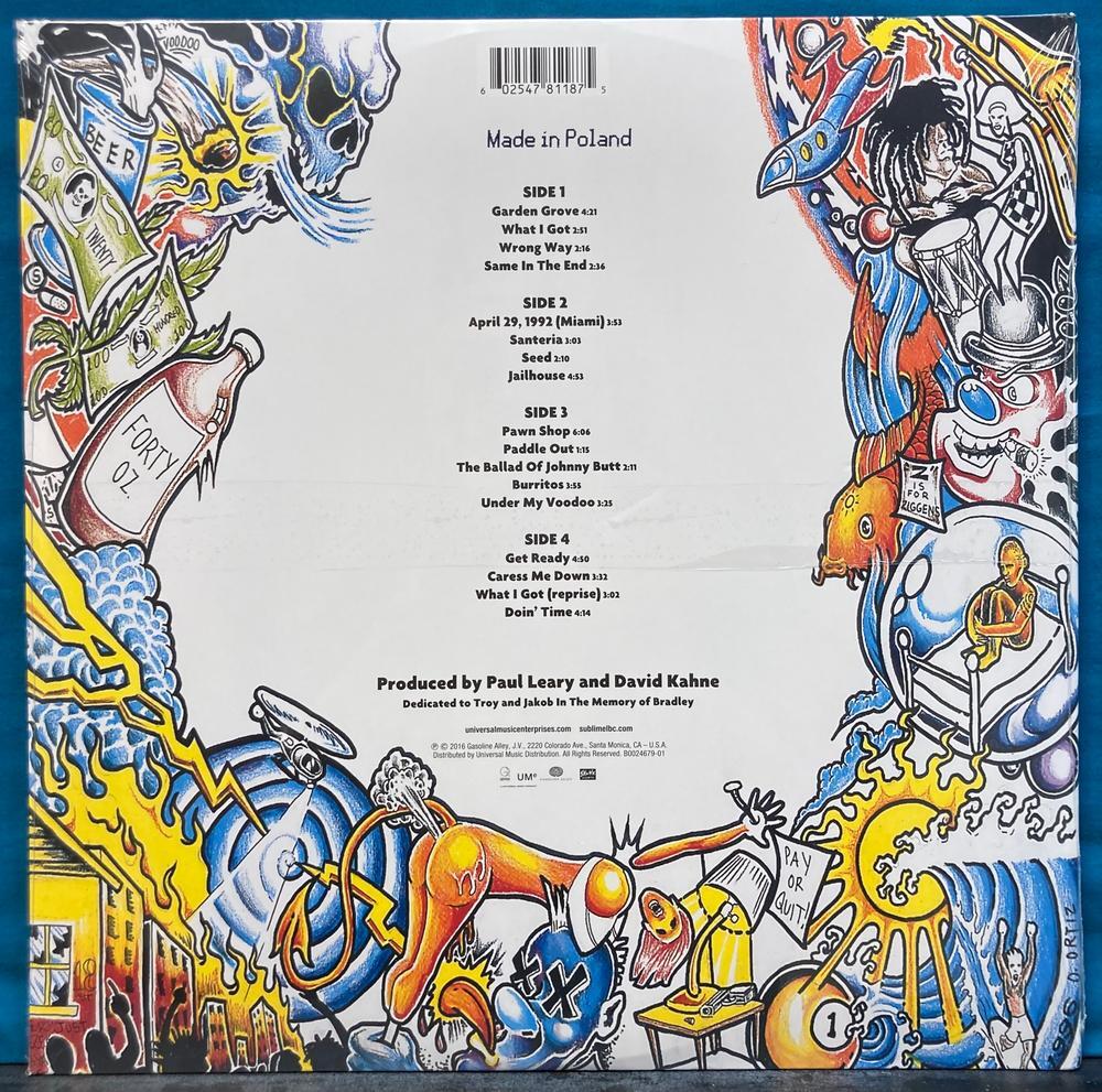 SUBLIME S/T 2-LP~SEALED 2021 GASOLINE ALLEY REMASTERED