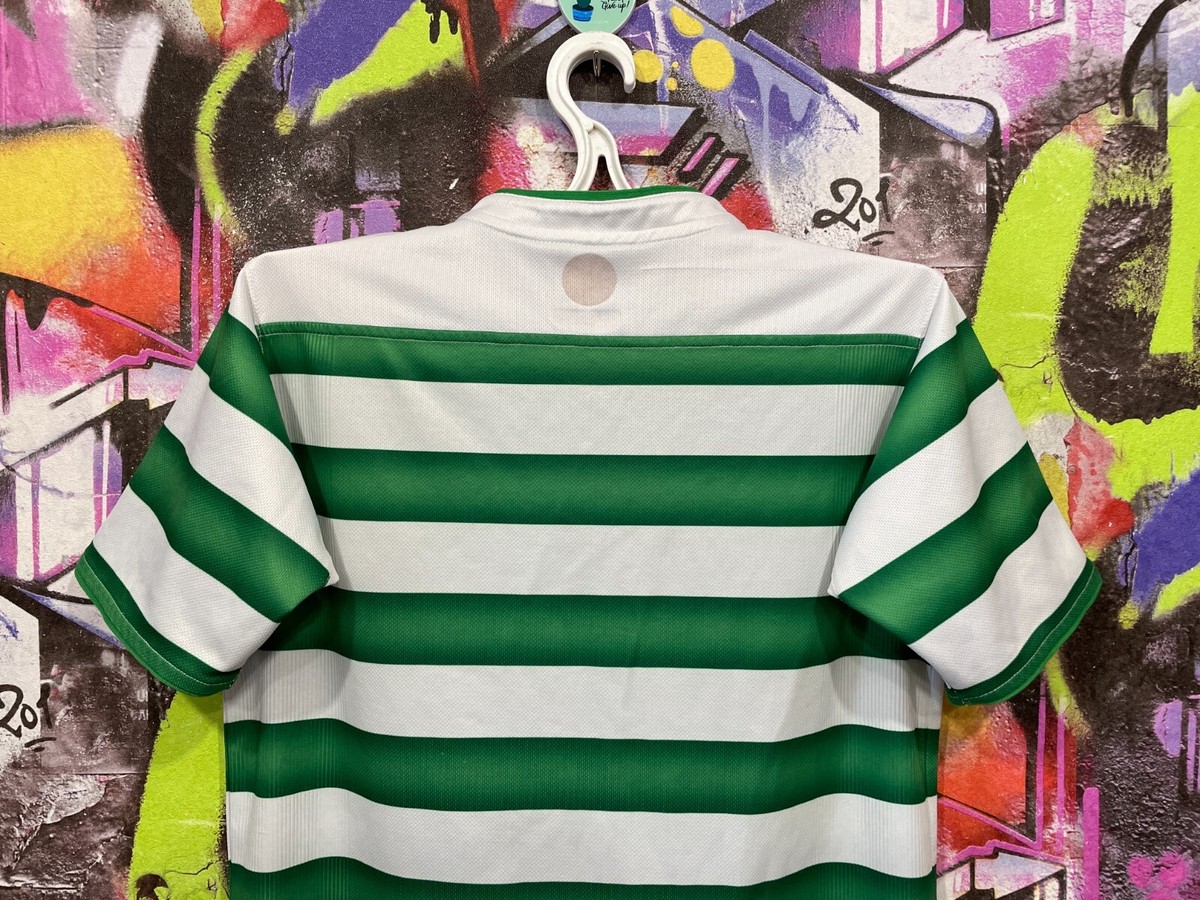 セルティック ユニホーム 2003 100周年 ロゴ 刺繍 アンブロ 半袖シャツ Celtic 2003 2004 Home Shirt 100 Years Anniversary Soccer Jersey