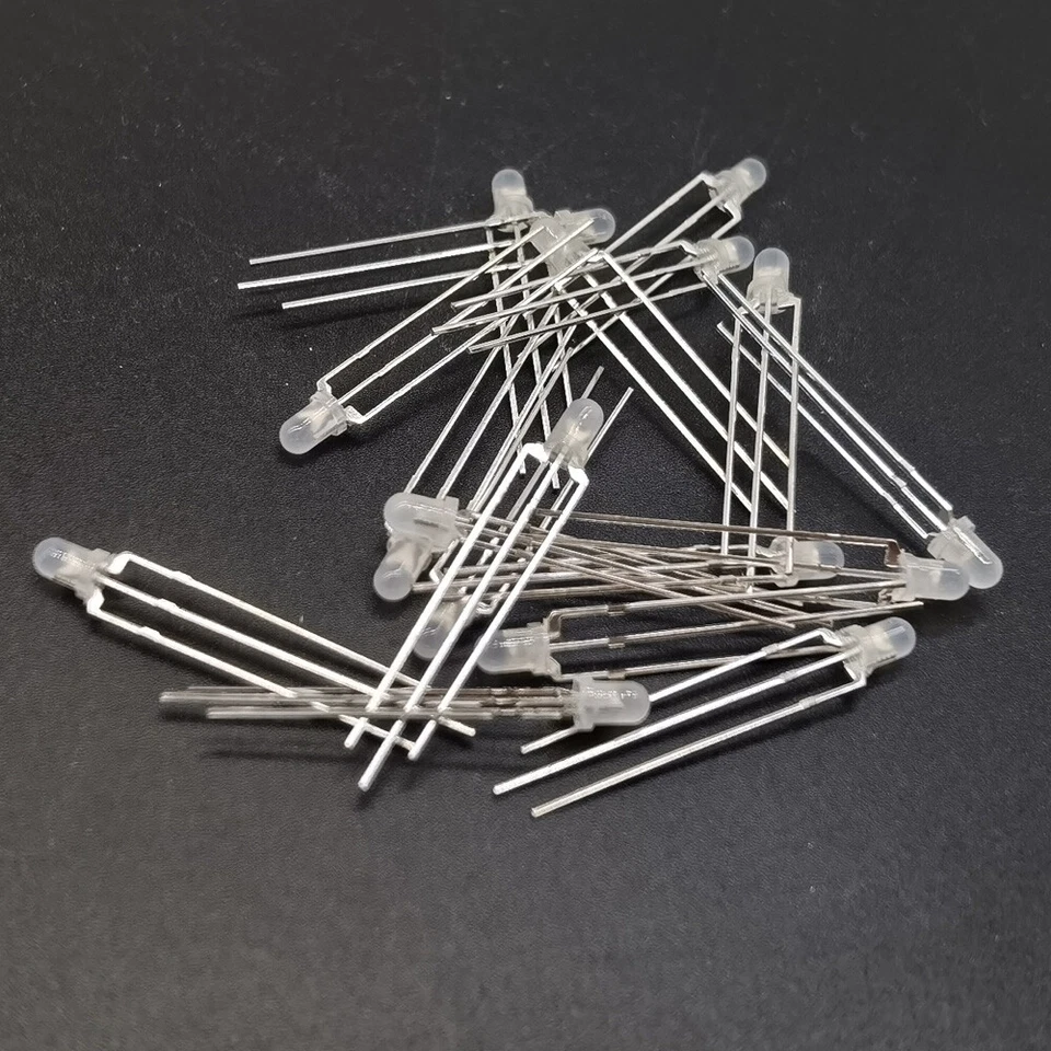 NEW 3mm Dual Bi-Color Red/Green/Blue Super bright/Diffused Bright 3Pin Led diode - Image 3 of 4