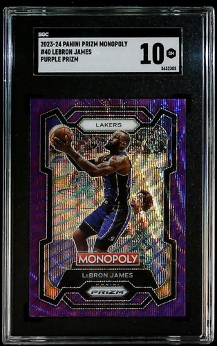 2023 Panini Prizm Monopoly LeBron James [Purple] #40 card