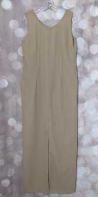 slim fit dress slacks Tan Tie-Front Maxi Dress - All Dresses