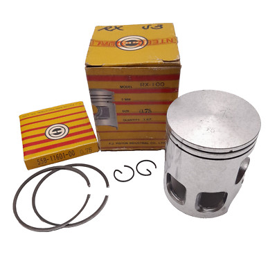 Yamaha RX 100 RX100 Piston & Ring & Clip OverSize 0.75 NOS