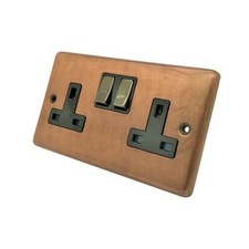 Aged Antique Copper Plug Sockets Light Switches Dimmers - Whole Range available