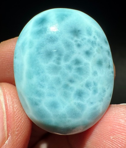 43.4ct Rare NATURA Larimar Stone Copper Pectolite Polished specimen - Picture 2 of 8