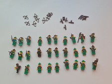 lego minifigures  forestmen castle robin hood with weapon
