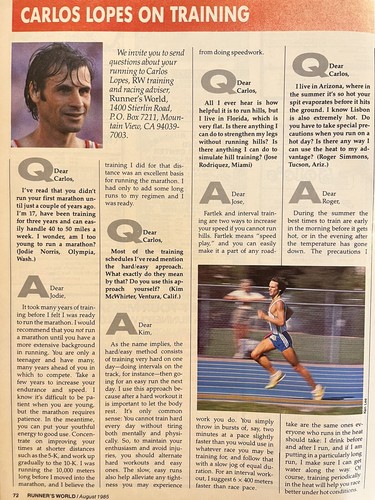 1985 Runner’s World August Carl Lewis, Ed Eyestone - Picture 4 of 23