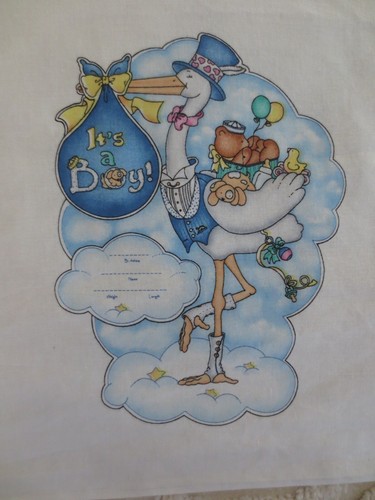 3639. Daisy Kingdom BUNDLE OF JOY Cotton FABRIC Door PANEL- approx. 33" x 55" - Picture 3 of 6