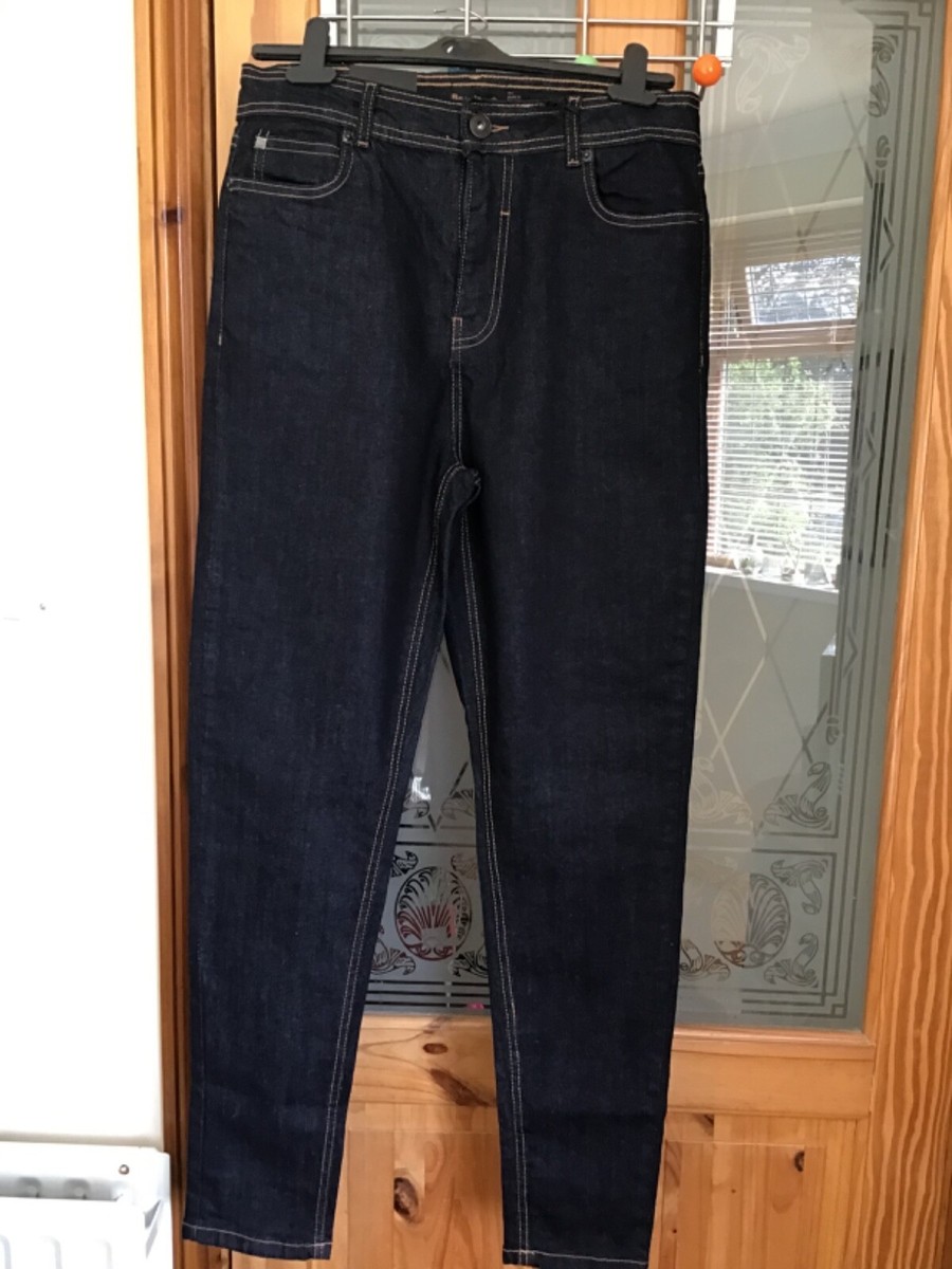 Bench Faye ladies skinny ink wash jeans size 14 32L BNWT UK