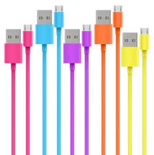 7x Micro USB Charger Fast Charging Cable Cord For Samsung Android Phone Assorted