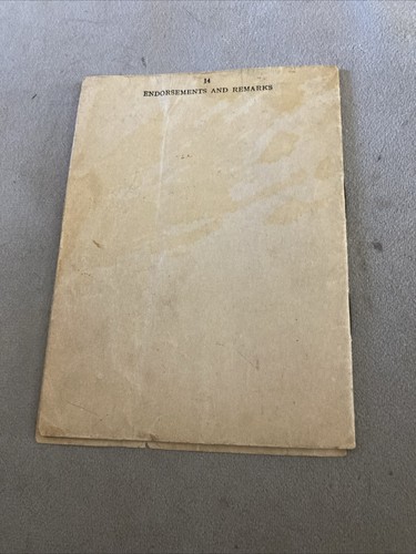 Rare British Issued Identity Book No 328666 Dated 1918 G021 - Picture 11 of 12