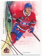 COLE CAUFIELD 2024-25 SP GAME USED RED #105 CANADIENS MINT