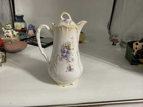 Antique Brunswick Fürstenberg Porcelain Chocolate Pot 1902 - Picture 2 of 4
