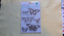 MARTHA STEWART CRAFTS CLEAR STAMPS BUTTERFLIES M331025