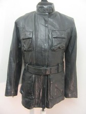 Bikers Gear Leather Motorcycle Jacket Size 10 + Liner