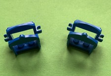 Lego Ritter  2 Sattel 4491b mit 2 Clip, blau