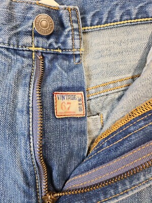 Polo Ralph Lauren Vintage 67 Jeans Mens Sz 36x30 Blue Denim