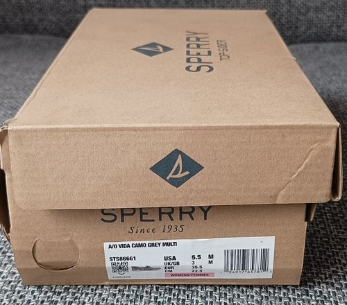 Sperry Boat Shoe Women's UK3 EU35.5 Top Sider A/O Vida Camo Grey Multi - Picture 9 of 12