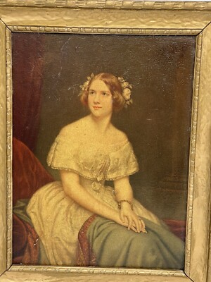 Southern Belles Jenny Lind Gold Gilt Framed Vintage Pictures