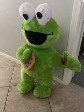 JUMBO SIZE Sesame Street GREEN COOKIE MONSTER PLUSH STUFFED 37 INCH Tall