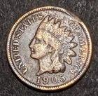 1905 Indian Head Cent Penny Antique U.S.A. Wheat Cent Avg Circ Coin