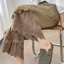 Ladies Victorian Bloomers Pants Renaissance Pettipants Ruffle Trousers Mori Girl