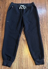 NWOT Figs Women s MEDIUM PETITE Black Zamora Jogger Scrub Pants