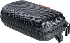 Small Hard EVA Case, Portable Earbud Zipper Pouch with Mesh Pocket,Black